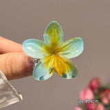 Hawaiian Gradient Hair Clips Flower Hair Claws Big Size Fashion Head wear Hairpin for Women Girls Crab Barrette Hair Accessories