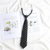 Korean style elegant Ties for men gifts Top clothes accessories Wedding  Black Gray Striped JK Ladies Collar Slim Neck Bow tie