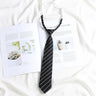Korean style elegant Ties for men gifts Top clothes accessories Wedding  Black Gray Striped JK Ladies Collar Slim Neck Bow tie