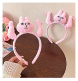 New Kawaii Pink Rabbit Banana Guinea Pig Plush Headband Creative Funny Fun Fashion Portable Cute Anime Headband for Woman Girls