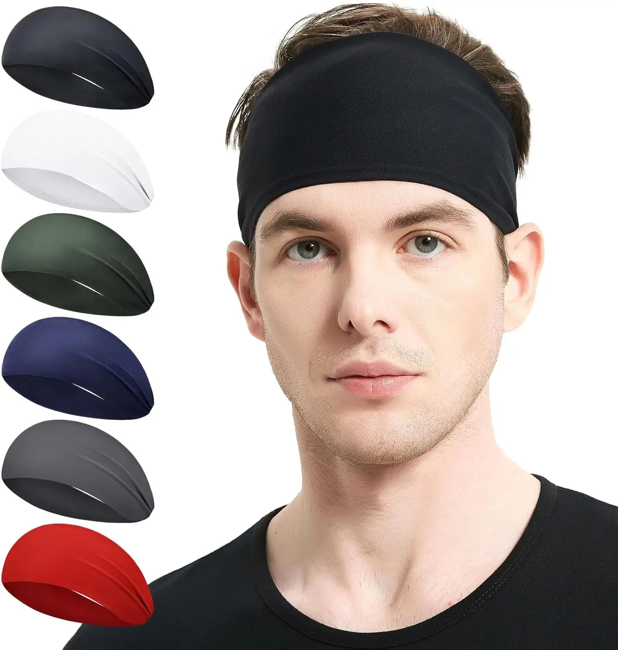 Sports Headbands for Men Moisture Wicking Workout Headband Sweatband Headbands Hairband for Women Men