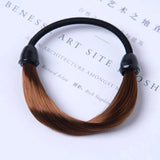 Wig Braided Rubber Band Elastic Hair Rope Tie Head Hair Ring Wig Braid Fixed Hairstyle Elastic Band Extension Ponytail Holder
