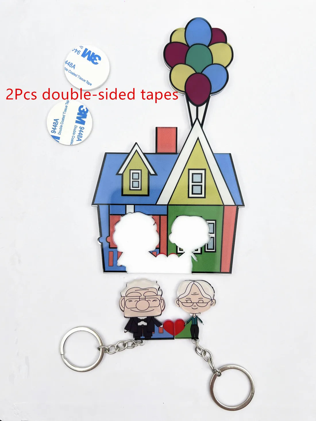Anime Cane Frederisk Cosplay Keychain Refrigerator Sticker Cartoon Acrylic Couple Pendant Key Chain Accessory Halloween Keyring