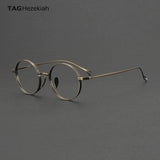 2025 NEW Titanium Handmade Glasses Frame Round Oval Retro Glasses For Men Reading Glasses Frames For Myopia For Women KMN-3003