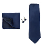 Corbata de marca de moda hecha a mano, sólida, con pañuelo y gemelos, para hombre, corbata, traje, camisa, accesorios de boda, regalos para hombre.