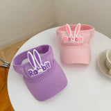 2023 New Kids Sun Hats Children Summer Visors Cute Rabbit Wings Bunny Hat Summer Hat for Kids Boys Girls Hats 3-12years Old