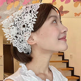 Flower Headscarf Headbands Knitting Hairband For Women Bandanas Headwear Fashion Girls Headband Hair Accessories