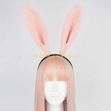 49MF Lovely Bunny Ear Hair Hoop Hair Holder Live Broadcasting Spring Cosplay Party Headwear for Teens Woman