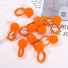 20pcs Kids Elastic Hair Bands Girls Plush Ball Rubber Band For Children Sweets Scrunchie Hair Ties Clip Baby Hair Accessories