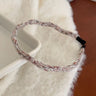 Colorful plush wavy thin Hairband for women elegant and versatile headbands fashionable girls hair accessories