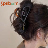 2024 Heart Hair Clips for Women Temperament Design Hair Claw Clip Luxury Korean Trendy Summer Hair Accessories Girls Headwear