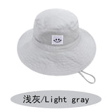 SMILE Baby Sunhat Summer Spring Kids Bucket Hat For Girls Boys Children Big Visor Cotton Sun Cap Beach Travel Panama Hats Caps