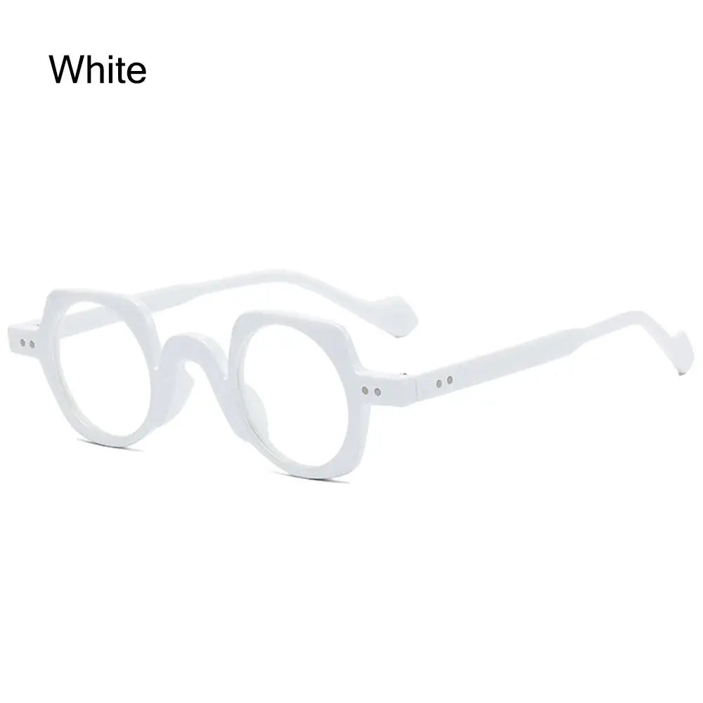 Round Square Frame Blue Light Blocking Glasses Japanese Style Unisex Non-Prescription Glasses Eyeglasses Frame
