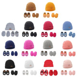 1 Set Baby Anti Scratching Gloves Hat Foot Cover Set Soft Cotton Newborn No Scratch Mittens Socks Beanies Cap Nightcap