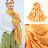 Fashion Soft Linen Cotton Scarf Shawls Muslim Large Hijab Plain Wraps High Quality Headband Long Scarves 190*100cm 1PC Retail