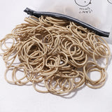50PCS Macaron Rubber Band Hairband Headband High Elastic Durable Hair Ring Tied High Ponytail Women's Kids Hair Headwear