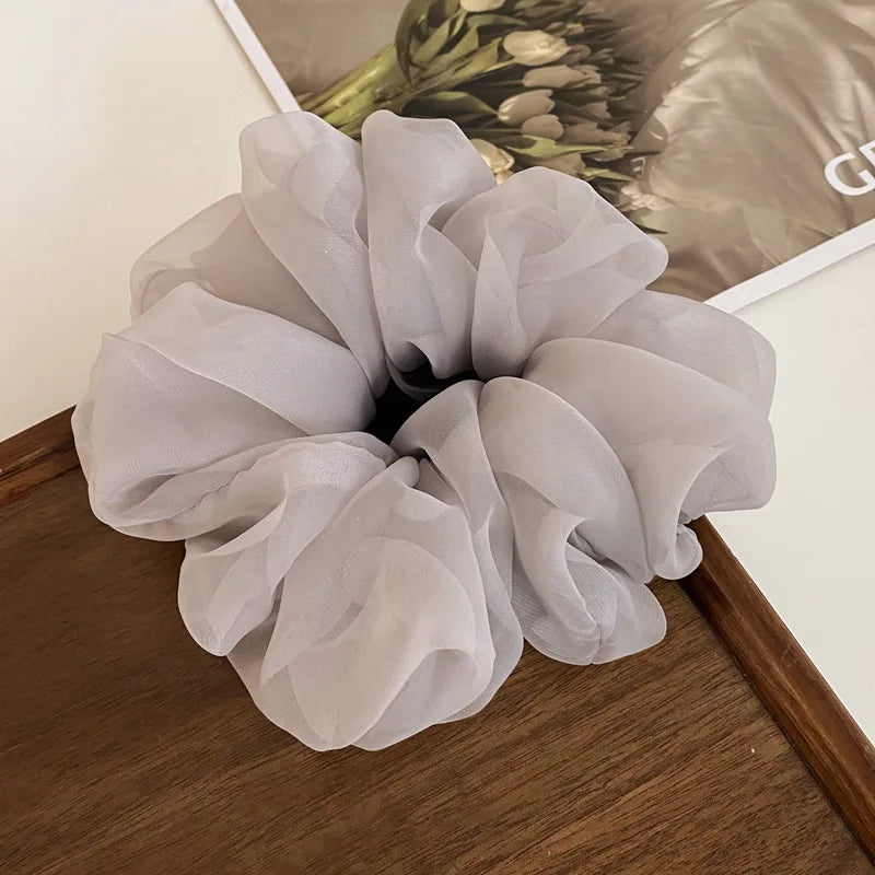 New Mesh Bow Grip Clip Female Ponytail Braid Hair Claw Clip Elegant Girl Hair Clip Hair Accessories Gift Headdress