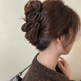 13cm Acrylic Hair Clips For Women Hairpin Matte Wave Hair Claw Clip Ponytail Hair Accessories Girls Headwear Barrettes 4 Colors