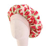 Kids Girls Sleep Cap Floral Print Hair Bonnet Satin Night Sleep Hat Turban Sleeping Hat Children Hair Care Bonnet Nightcap Caps