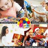 Paint By Numbers Kit For Adults Beginner On Canvas, DIY Acrylic Painting Package For Kids, Flowers Hat Women Picture, Frameless