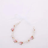 Elegant Girls Headband Lmitated Pearl Hair Headdress Baby Girls Flower Wreath Bride Garland Head Hoop Wedding Headbands Hair