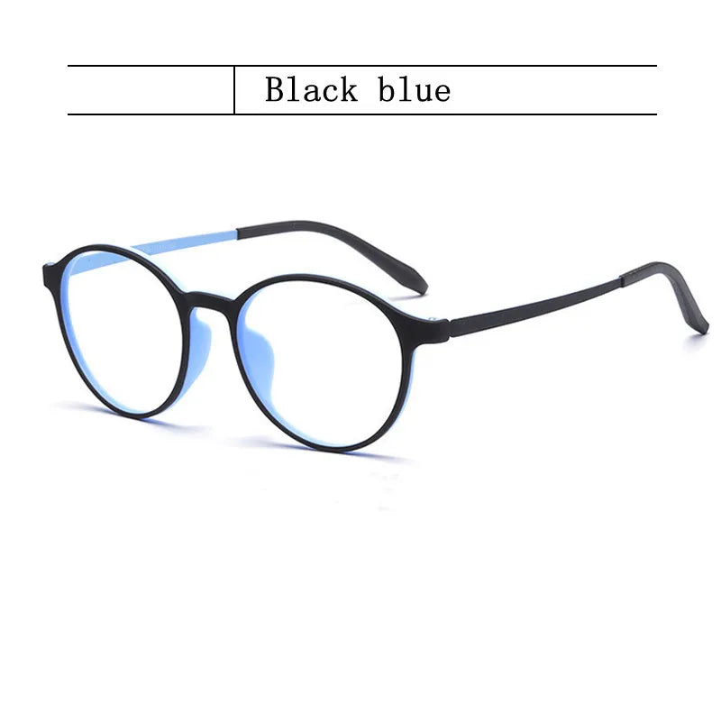 Ultralight Fashion Retro Round Glasses Frames Women TR90 Titanium Optical Prescription Men's Eyeglasses Frame H3050