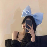 Pink Black big Bow Knot Hairbands Hairpin for Women Girls Hair Accessories Hair Band Ties Headbands for Children Headdress