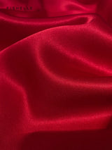 Red 100% natural silk scarf women neck scarf luxury real silk 50*50 square hijab scarves ladies spring autumn