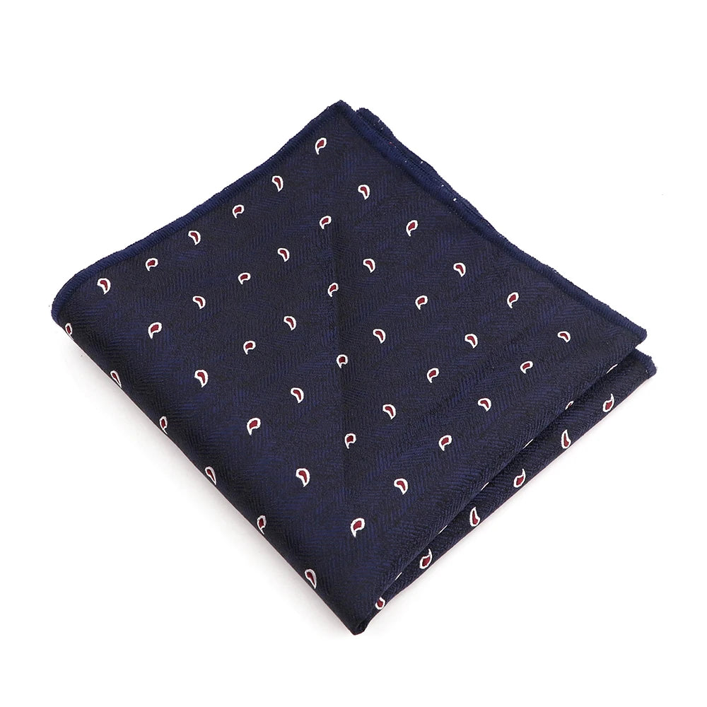 High Grade New Style Jacquard Woven Hanky Pocket Square Dot Striped Floral Handkerchief Fit Formal Party Workplace Suit Gift