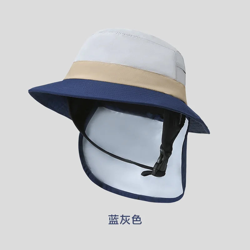 UPF50++ Surf Cap Men Women Summer Sun Hats Outdoor splash-proof Fisherman Hat Seaside Explosion Models Beach Sun Hat