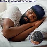 New Unisex Silky Dome Cap For Men Elastic Band Silky Durag Bandanas Bottom Wig Cap Spandex Cooling Cap Silk Based Beanie Bonnet