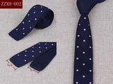 Men's Suits Knit Tie Plain Necktie For Wedding Party Tuxedo Casual Dots Woven Skinny Gravatas Cravats Accessories 25colors