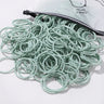 50PCS Macaron Rubber Band Hairband Headband High Elastic Durable Hair Ring Tied High Ponytail Women's Kids Hair Headwear