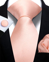 Corbata de marca de moda hecha a mano, sólida, con pañuelo y gemelos, para hombre, corbata, traje, camisa, accesorios de boda, regalos para hombre.