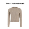 AP Women 2025 Autumn and Winter Cableknit Sweater Soft Casual Five Color Available Lady Satin Dress