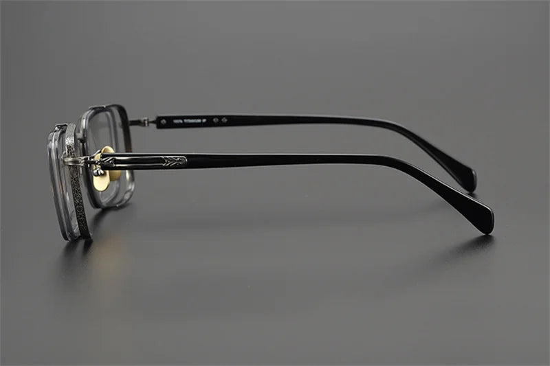 Exquisite Titanium Handmade Glasses Frame Mens Women Retro Square Spectacle Frames Eyeglasses Japanese Design Oval Round Eyewear
