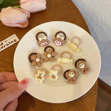 Hair Accessories Girls Bands Bandeau Cheveux Scrunchies Elastic Fille Korean Haarband Rubber Brown Children Gomas Gift Kids
