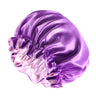 New Solid Elastic Double Layer Satin Bonnet Nightcap Women Night Sleep Hair Protection Hat Reversible Sleeping Hat Hair Care New