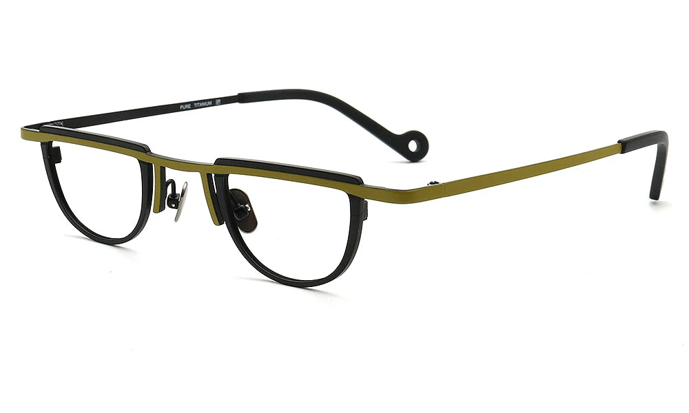 Vintage Titanium Glasses Frames for Women Light Geometric Eyeglass Men Optical Eyewear Retro Spectacles Prescription Myopia