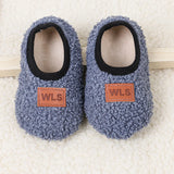Autumn Winter Baby Slippers Toddler Plush Floor Sock Shoes Boy Girl Children Soft Anti-slip Walking Shoes Indoor Home Kids Shoes