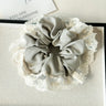 High Appearance Level Lace Fabric Elastic Hair Rope Simple Advanced Sense Small Fragrance Sweet Tie Hair Cord Gentle Temperament