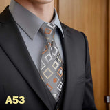 Hot Yellow Brown Men Neckties Classic Suit Formal Dress Wedding School Dropshipping