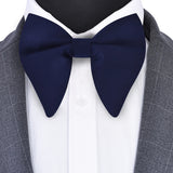 Classic Silk Solid Green Red Black Big Bow Tie for Man Fashion Bowknot Party Business Office Wedding Gift Accessories