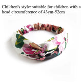 European and American silk elastic elastic cross headband, stylish, simple and versatile headband for parents and children