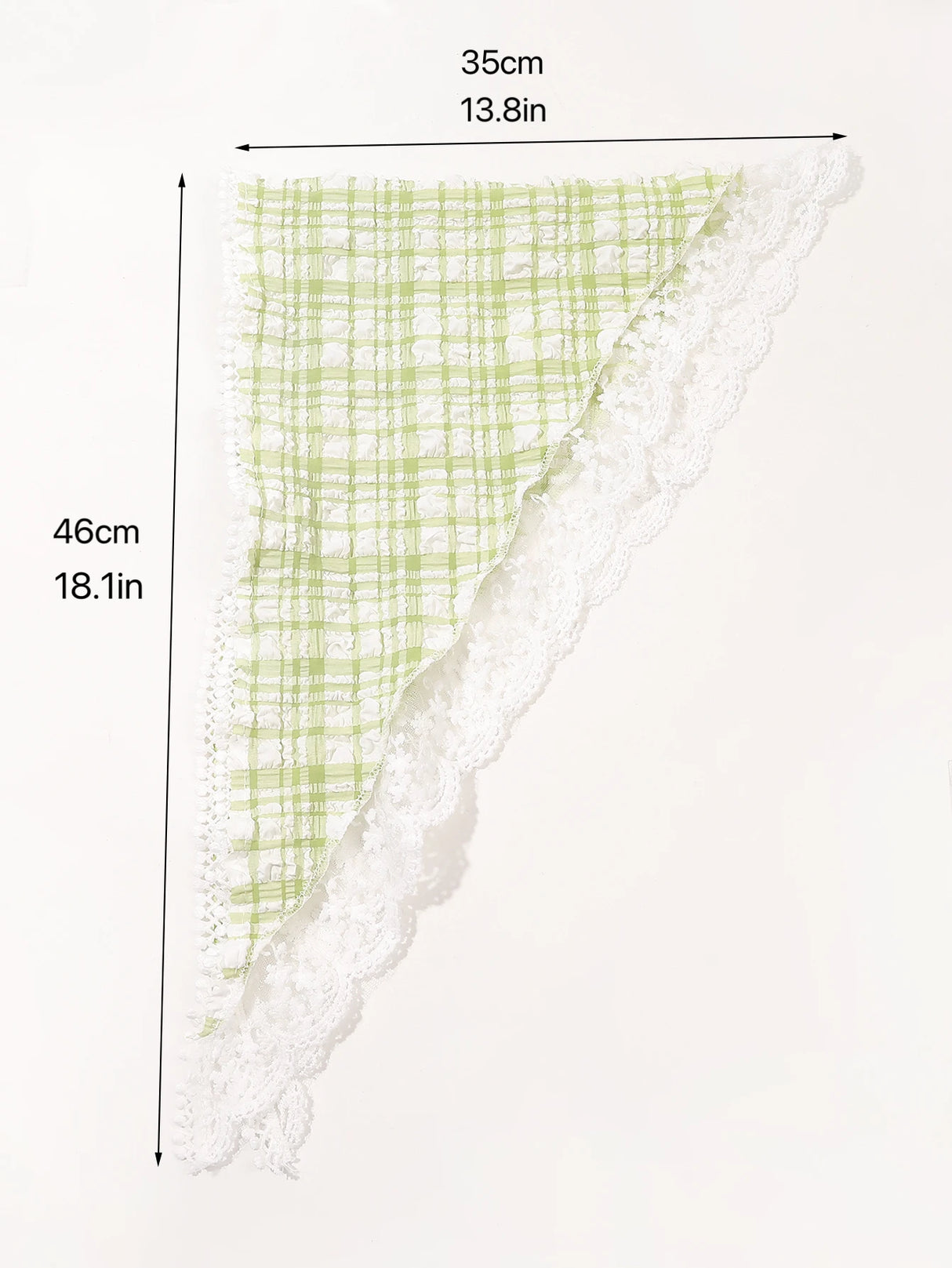 1 Pcs 1950s Retro Lace Scarf Triangle Neck Scarf Embroidered Lace Wrap Hair Wrap,Floral Crochet Hair Bandanas for Women Girls