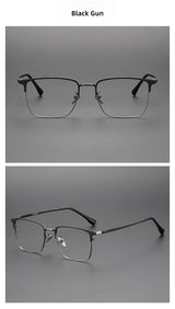 FIRADA Fashion Comfort Glasses Retro Luxury Titanium Square Eyewear Optical Prescription Eyeglasses Frame For Men Women 20363-C