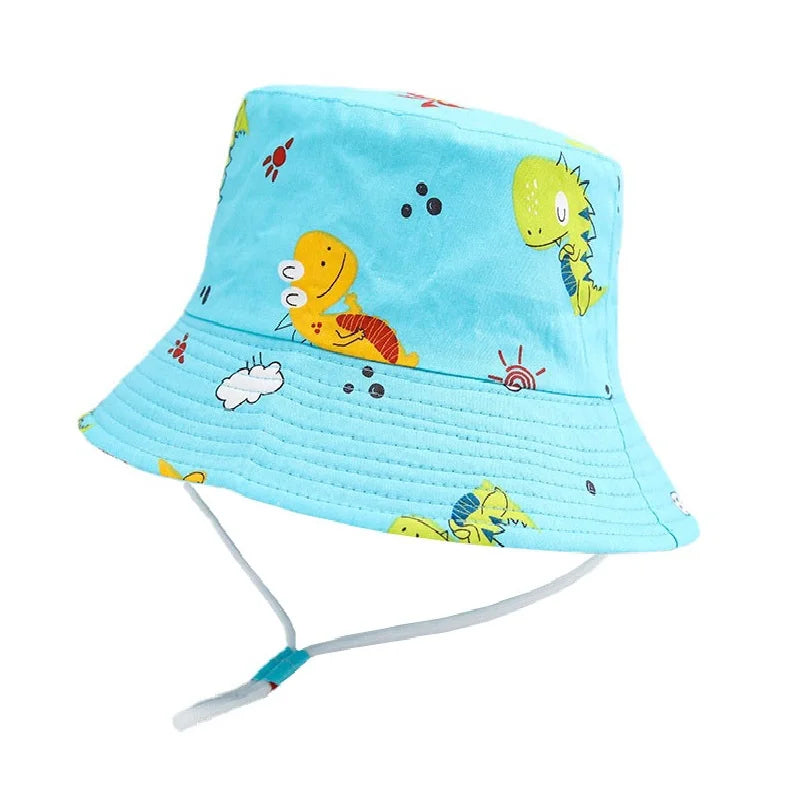 Summer Panama Baby Girls Hat Autumn Cartoon Boys Fisherman Hat Baby Sun Hat Outdoor UV Bucket Hat for Kids Toddler Bonnets