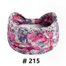 Leopard Print Headbands for Women Wide Boho Turban Head Wraps Cotton Knotted Elastic Hairbands Non Slip Workout Hair Accessories