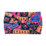 Bohemian Wide Headbands For Women Hairbands Tie Headband Retro Hair Band Elasticity Bandanas Headwear Turbans Hair Accessories
