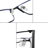 Big Titanium Glasses Frame Anti Blue Ray For Computer Work Business Spectacle Screen Protective Eyeglasses Wide155mm Light